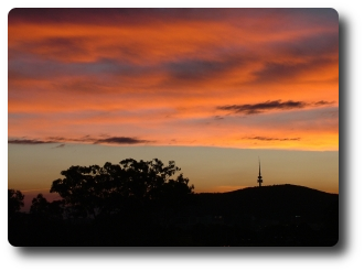 Photo: Canberra Sunset (by David Coleman)
